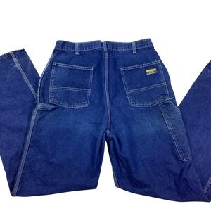 Vintage Oshkosh union made Sanforized  carpenter jeans.